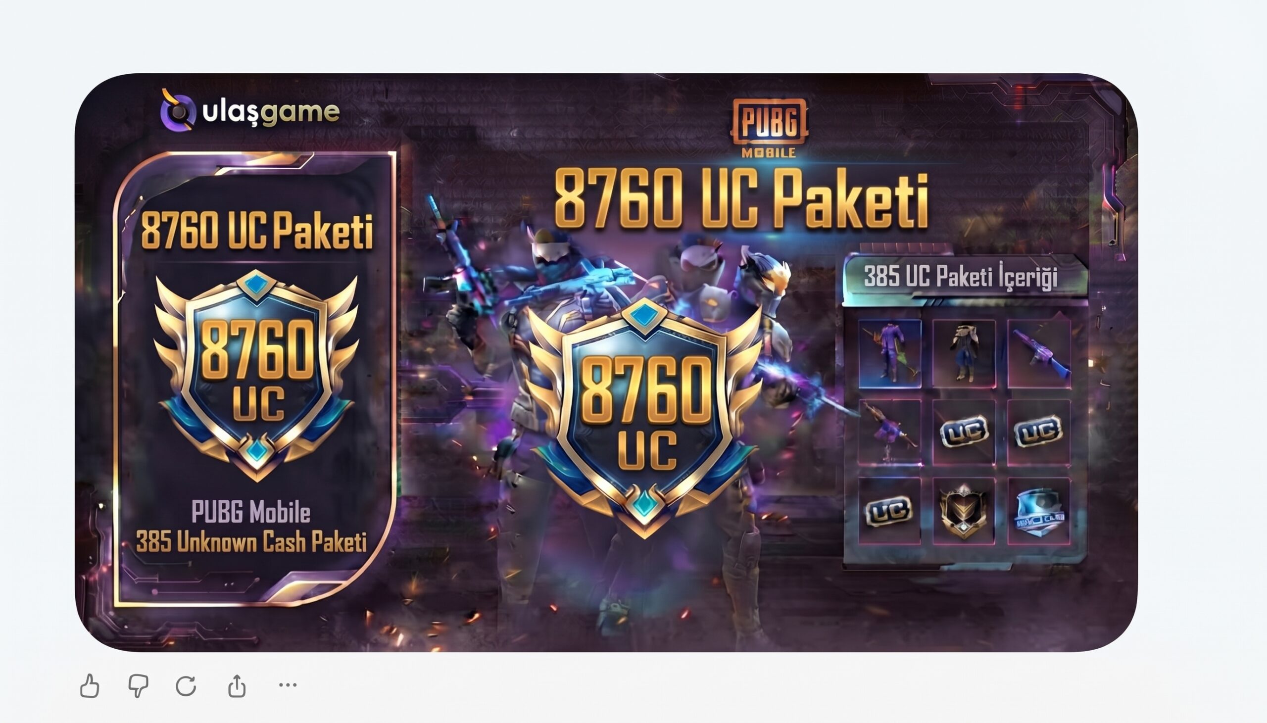 PUBG Mobile 8760 UC